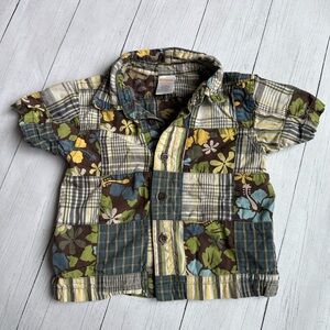 Gymboree boys Hawaiian Patchwork Shirt